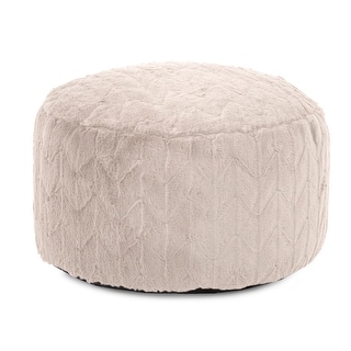 Allan Andrews Foot Pouf Angora Natural
