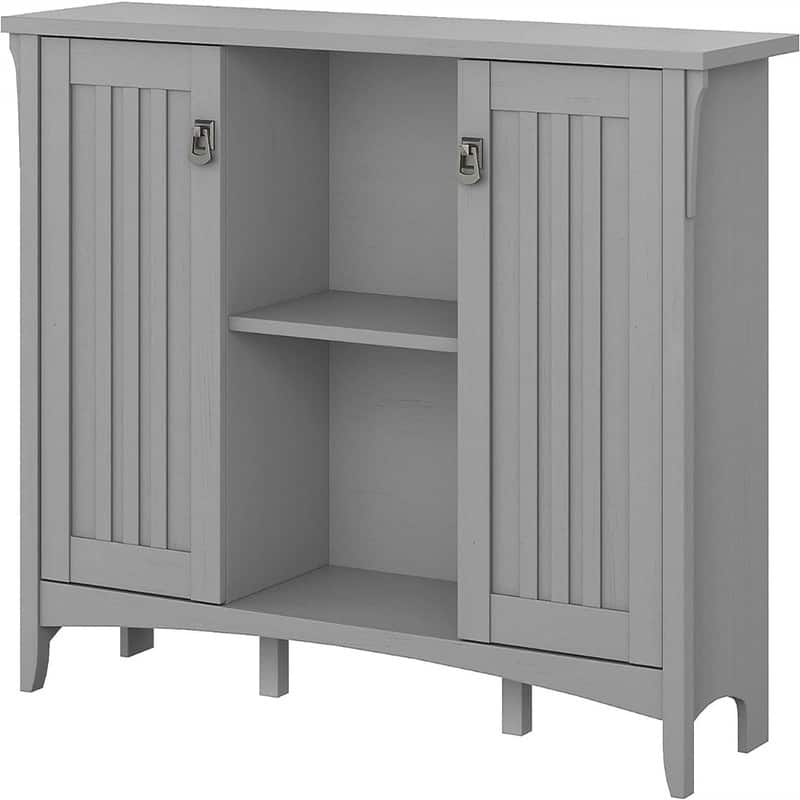 Buffet Cabinet - 12.76"D x 46.22"W x 29.96"H - Cape Cod Gray