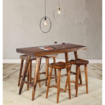 Suar Bar Table With 4 Stools Set of 5 (KIT)