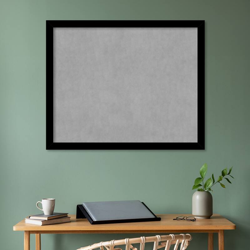 Amanti Art Basic Black Narrow Framed Magnetic Board