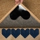 preview thumbnail 6 of 12, Non Slip Rug Tape / Adhesive Heart-shape - Black - 3.74" x 2.95"