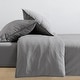 preview thumbnail 10 of 52, Calvin Klein Washed Percale Solid Cotton Duvet Cover Set