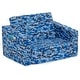 preview thumbnail 20 of 22, Delta Children Cozee Flip-Out Chair - 2-in-1 Convertible Chair to Lounger for Kids Blue Camo