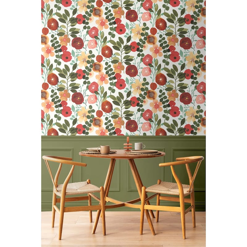 NextWall Garden Dance Peel and Stick Wallpaper