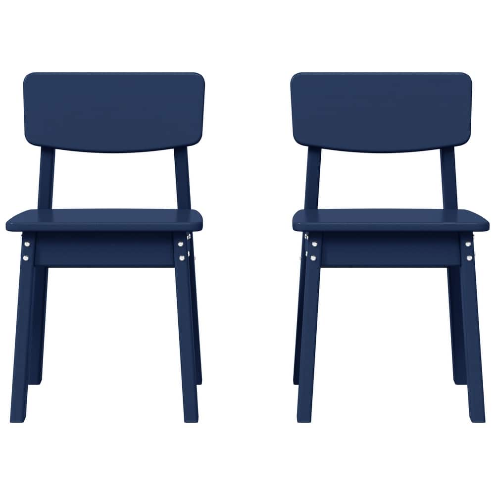 Modern Mini Kids Outdoor Dining Chair (Set of 2)