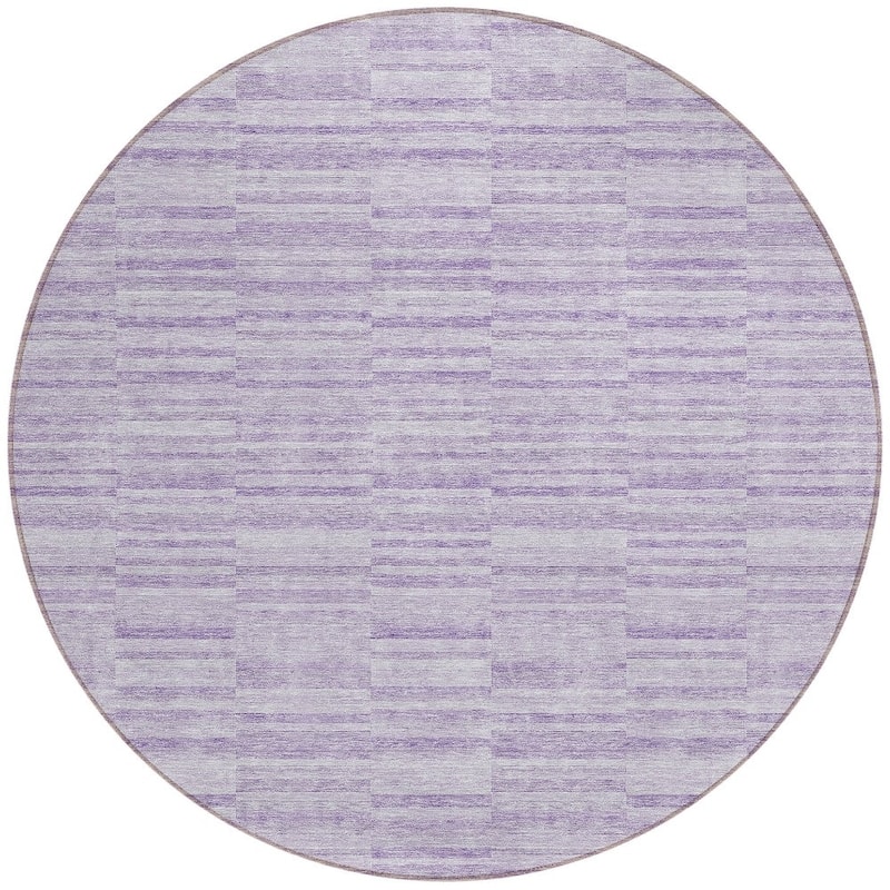 HomeRoots Striped Transitional Rectangle Outdoor Rug