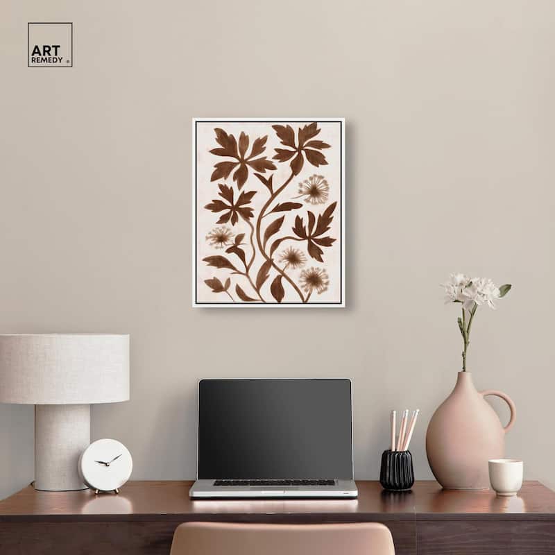 Sepia Sepal I Canvas by Art Remedy