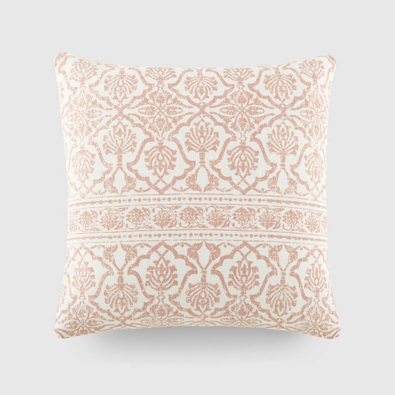 Elegant Patterns Cotton Decor Throw Pillow in Antique Floral