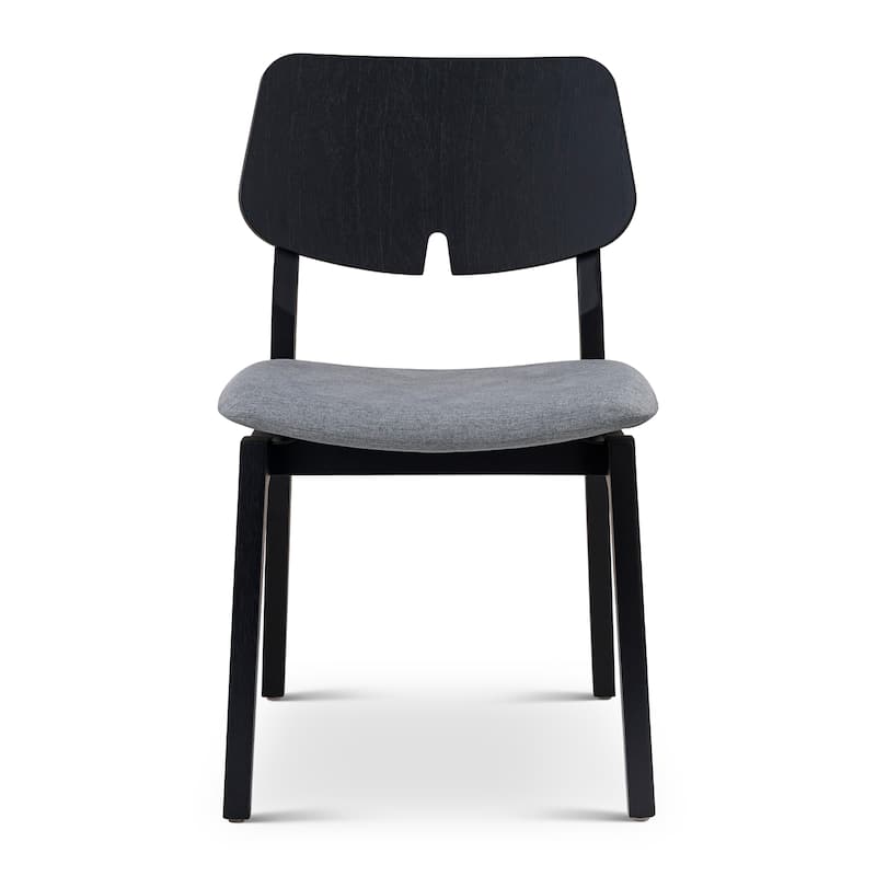 Modern Brazilian - Beth Side Chair - Essence Grey, Ebano