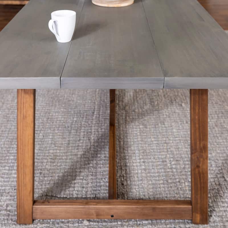 Middlebrook Solid Wood 72-inch Farmhouse Trestle Dining Table