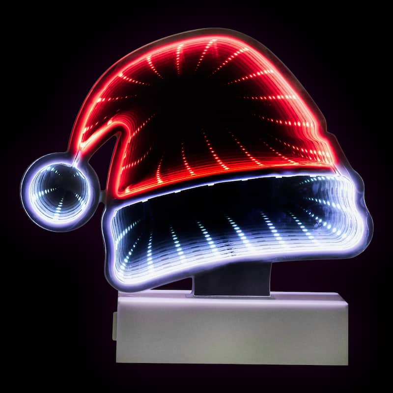 LED 3D Santa Hat Christmas Tunnel Light - 6.5"