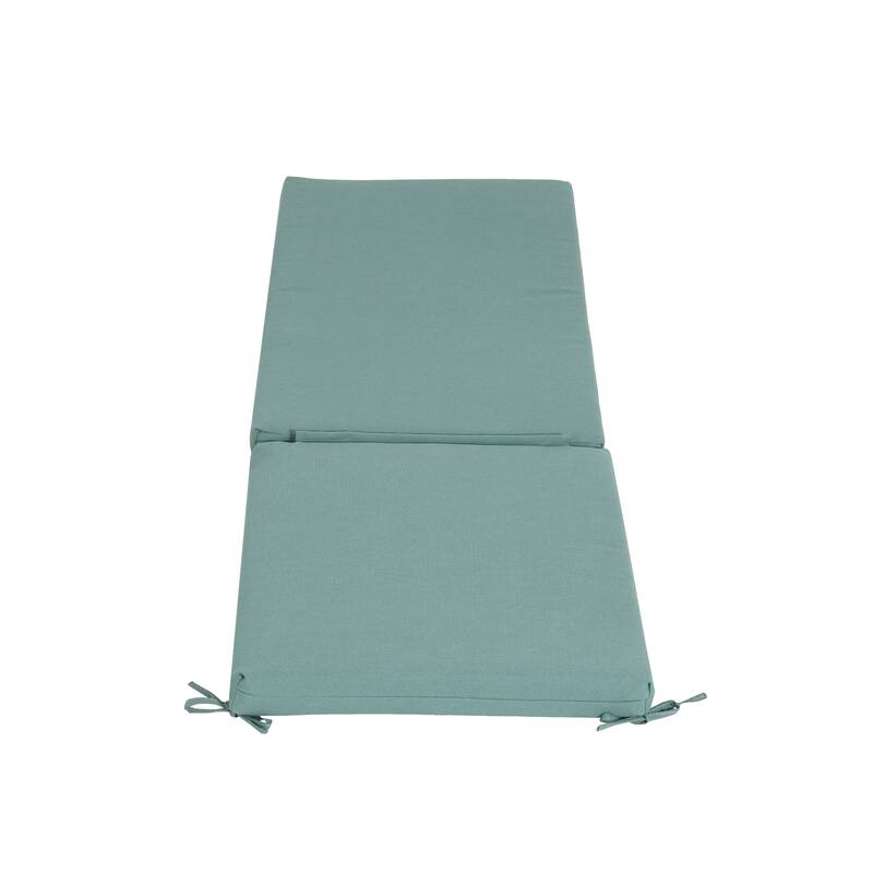 Christopher Knight Home - Noah Luxurious Comfort Outdoor Chaise Lounge Cushion with Secure Ties and Plush Support