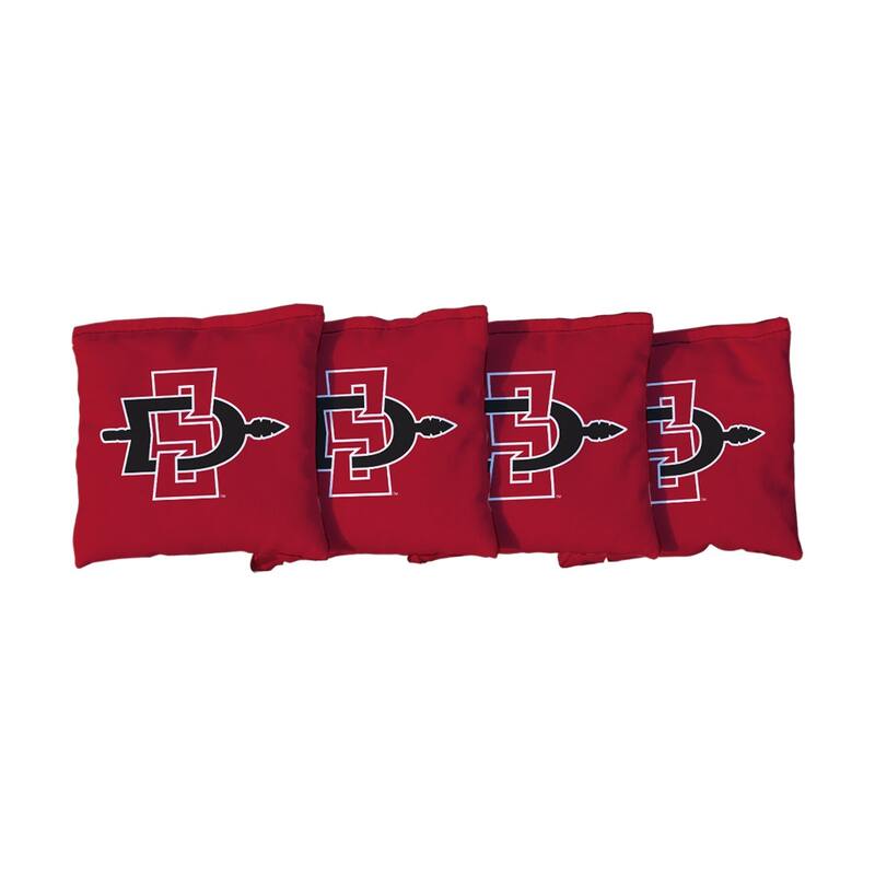 San Diego State Aztecs Cornhole Bags Red - Corn Filled