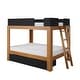 preview thumbnail 9 of 19, Mid-Century Modern Full over Full Bunk Bed with Storage Drawers
