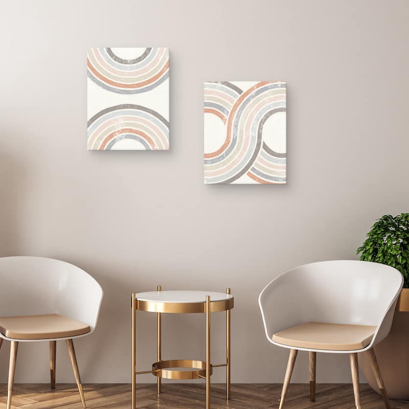 Over the Rainbow I-II Crop by Moira Hershey Canvas Art Prints