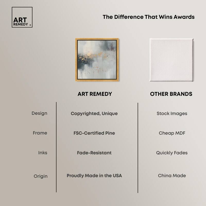 Silvered Hues and Gold II Canvas by Art Remedy