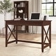 preview thumbnail 46 of 49, Key West 48W Writing Desk by Bush Furniture Bing Cherry