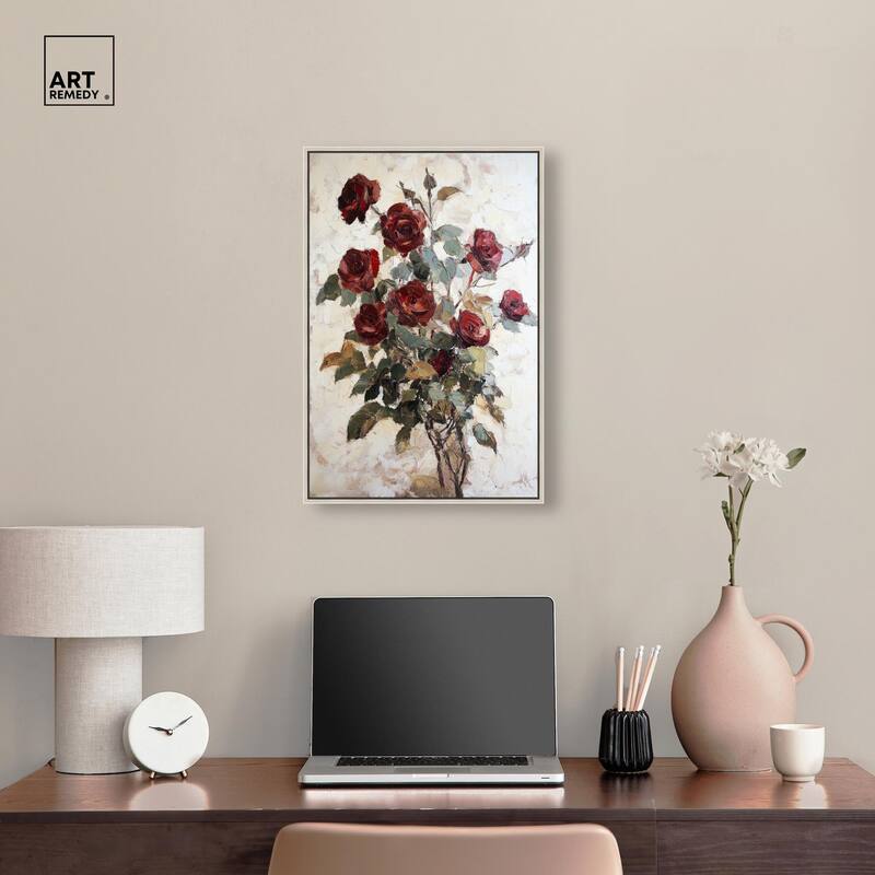 Velvet Vermilion II Canvas by Art Remedy