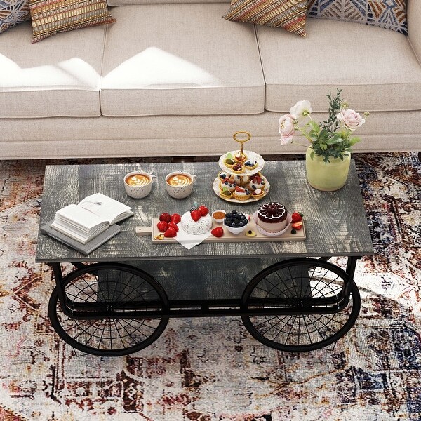 Modern Style Coffee Table Rectangle Coffee Table End Side