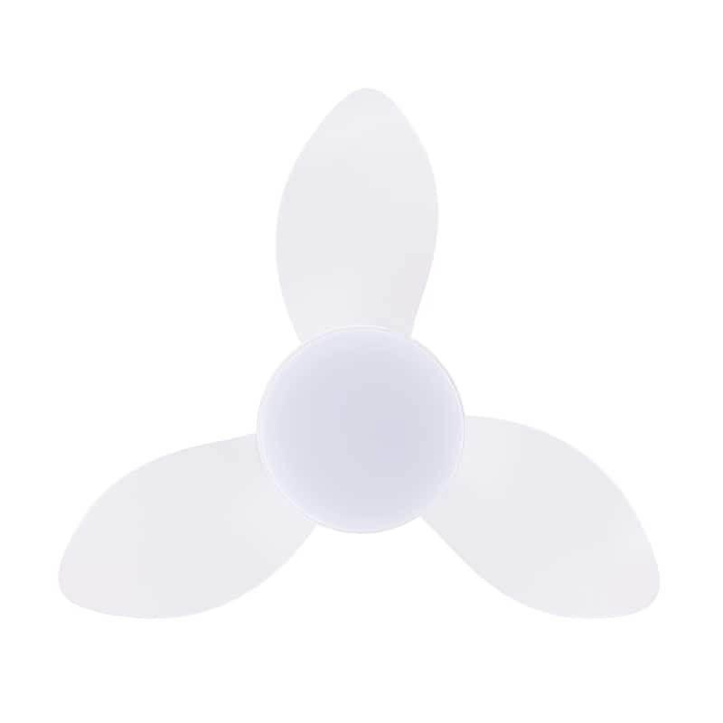 MLiAN 22 inch 3 ABS Blades Smart indoor LED Ceiling Fan with Remote