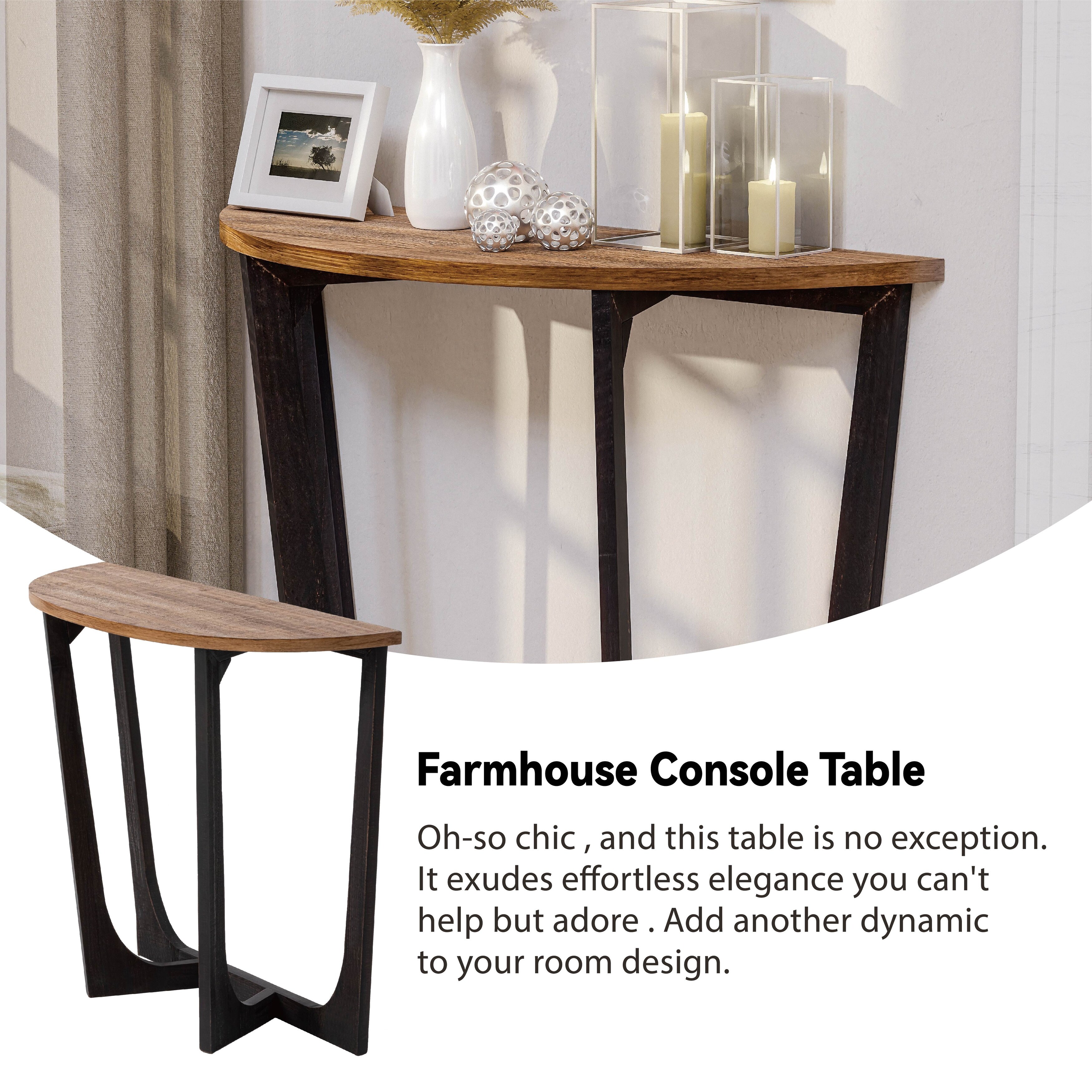 Rustic farmhouse accent table hot sale
