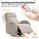 preview thumbnail 19 of 54, Power Swivel Rocker Glider Nursery Recliner with USB Port Set of 2