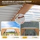 preview thumbnail 75 of 188, EROMMY Outdoor Louvered Pergola Gazebo with Adjustable Aluminum Rainproof Roof
