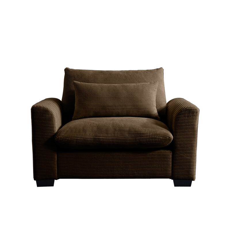 Ergonomic Flexible Combination Single Sofa Set w/Waist Pillow
