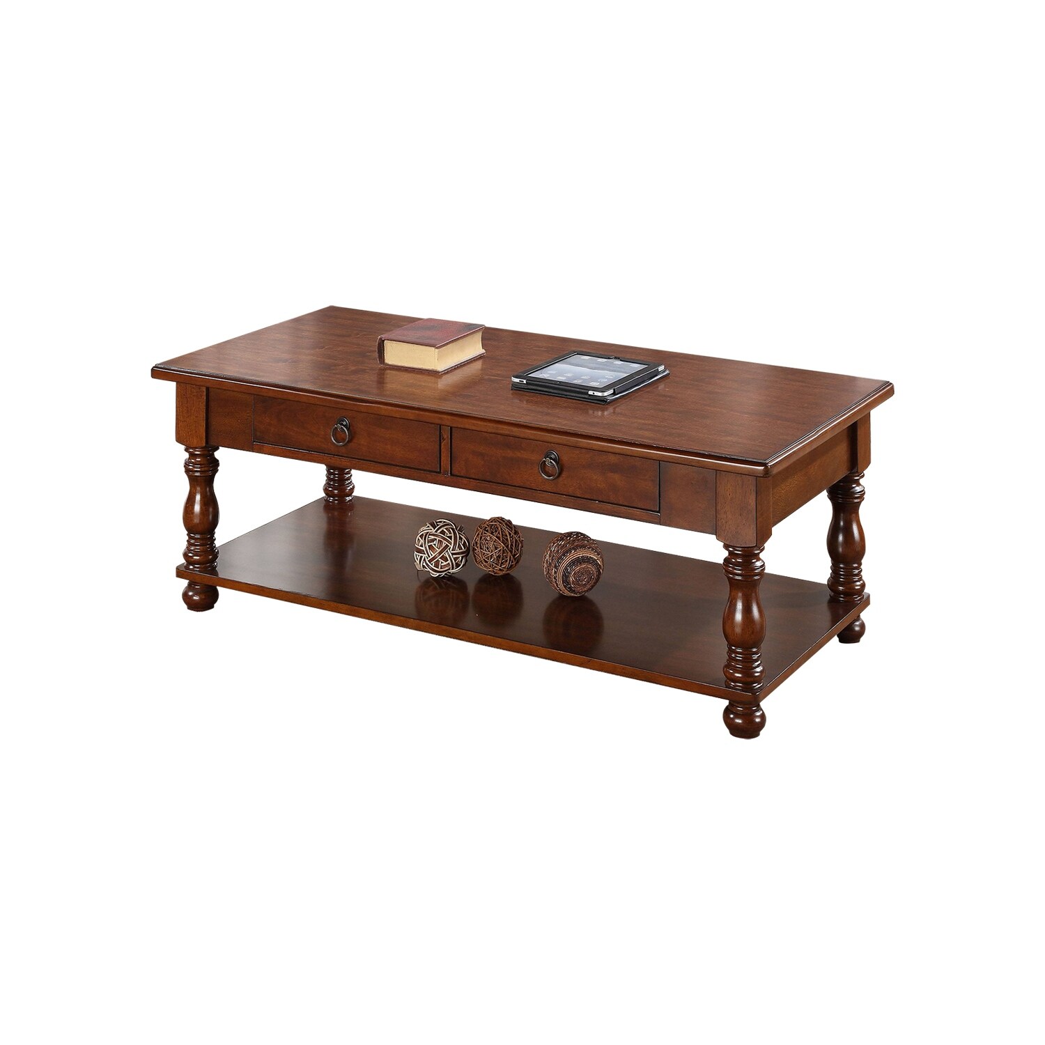 Brown End Table Rectangular Table Top Composed Of 1 Drawer One Open Shelf,size: 22" X 24" X 22"H
