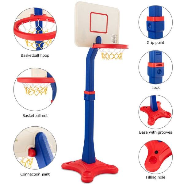 Shop Costway Kids Children Basketball Hoop Stand Adjustable Height