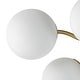 preview thumbnail 10 of 26, Modern 11-Light Frosted Glass Globe Wavy Arm Sputnik Semi-flush Mount