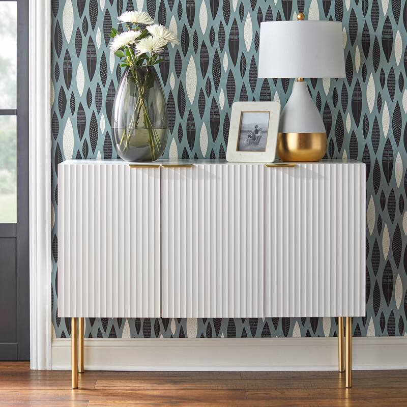 Lifestorey Valen Channel Front Sideboard - White