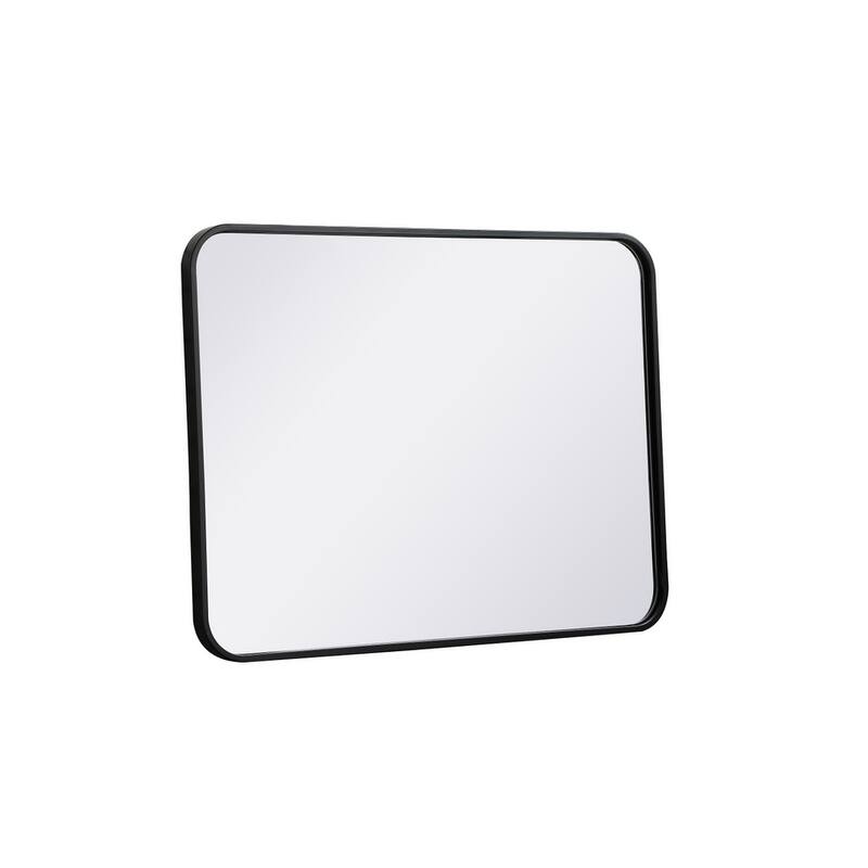 Ezra Soft Corner Metal Rectangular Mirror