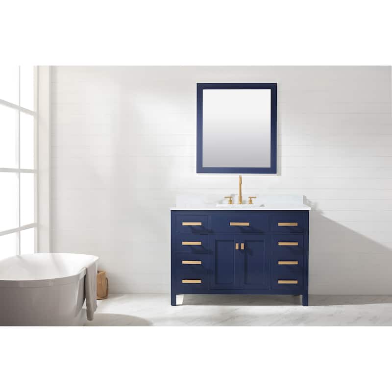 Valentino 48" Single Vanity in Blue