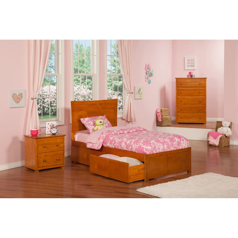 King Platform Bed with Storage Drawers - Modern Espresso Finish - Cool Contemporary Design - Home Bedroom Furniture