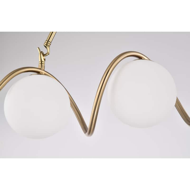 Willow 20 Inch Modern Glass Globe Pendant Chandelier 3-Light
