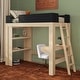 preview thumbnail 23 of 27, Max and Lily Mid-Century Modern Twin Loft Bed with Desk and Bookshelf Blonde/Black
