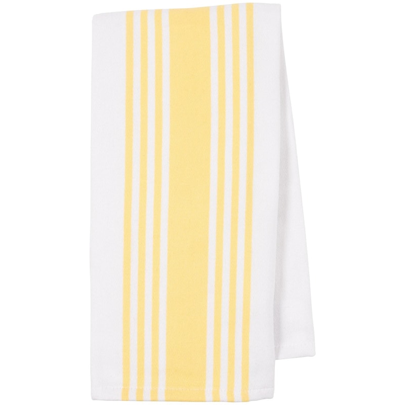 KAF Home Set of 4 Centerband and Waffle Kitchen Towels, 18"x28"