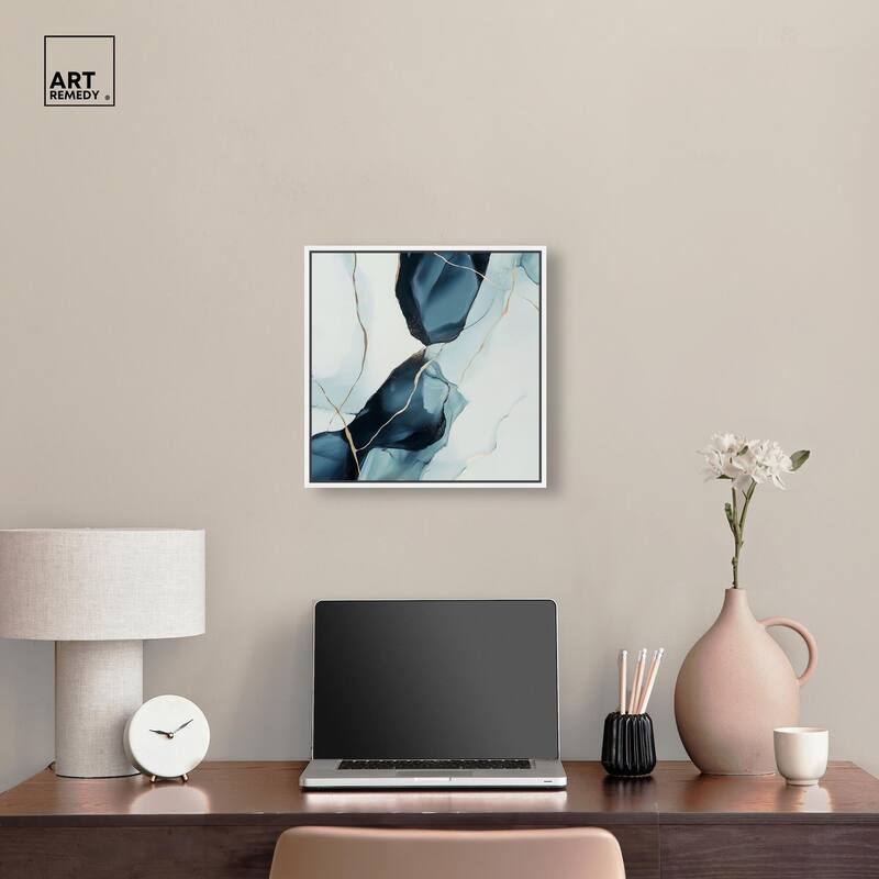 Cerulean Flow III Canvas by Art Remedy