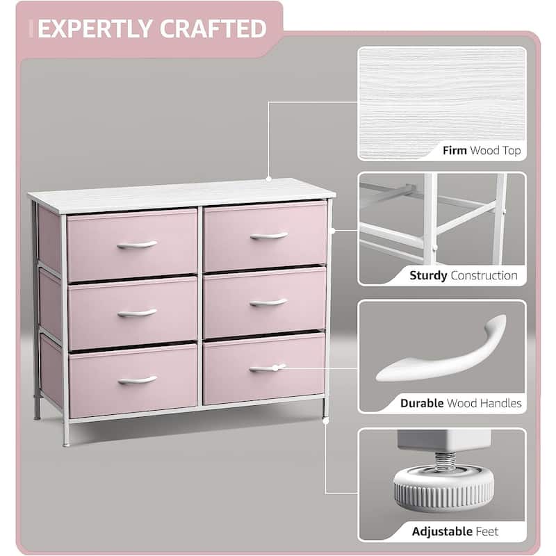 Sorbus Dresser Storage Chest Organizer Nightstand - 6 Drawers