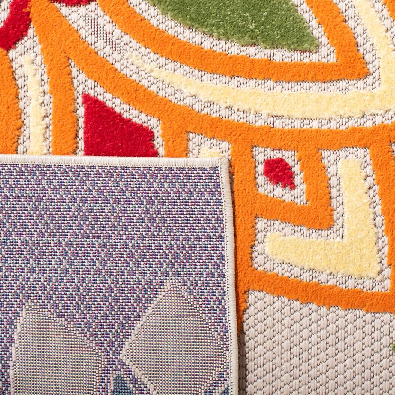 SAFAVIEH Cabana Elvezia Indoor/ Outdoor Waterproof Patio Floral Rug
