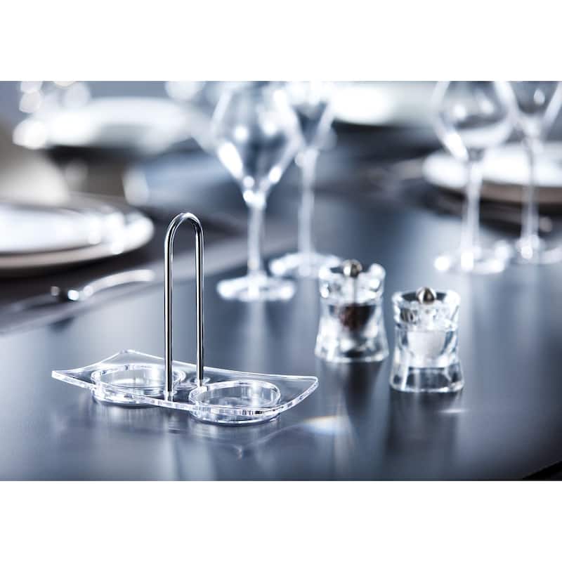 Peugeot 25854 Linea Salt and Pepper Mill Tray, Acrylic - Clear