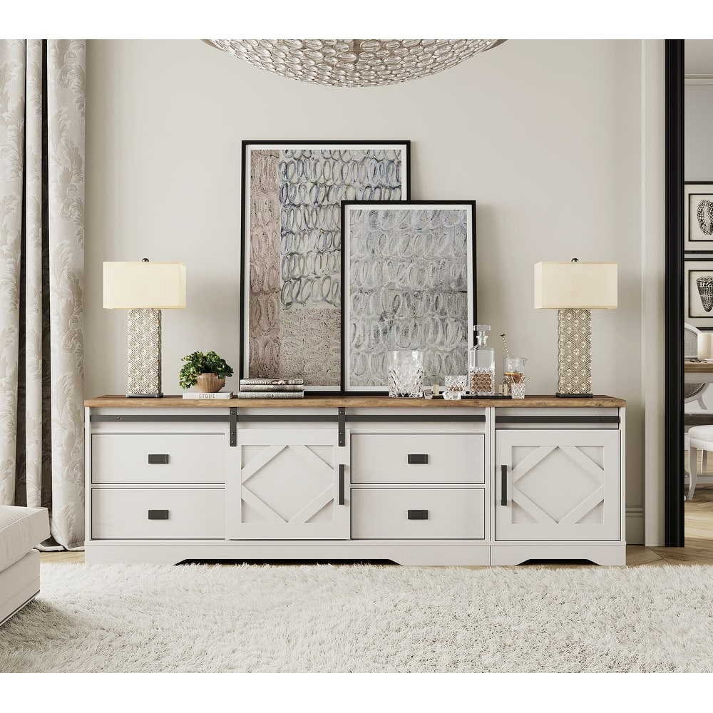 Modern Farmhouse TV Stand for up to 85" 110" 140" TVs