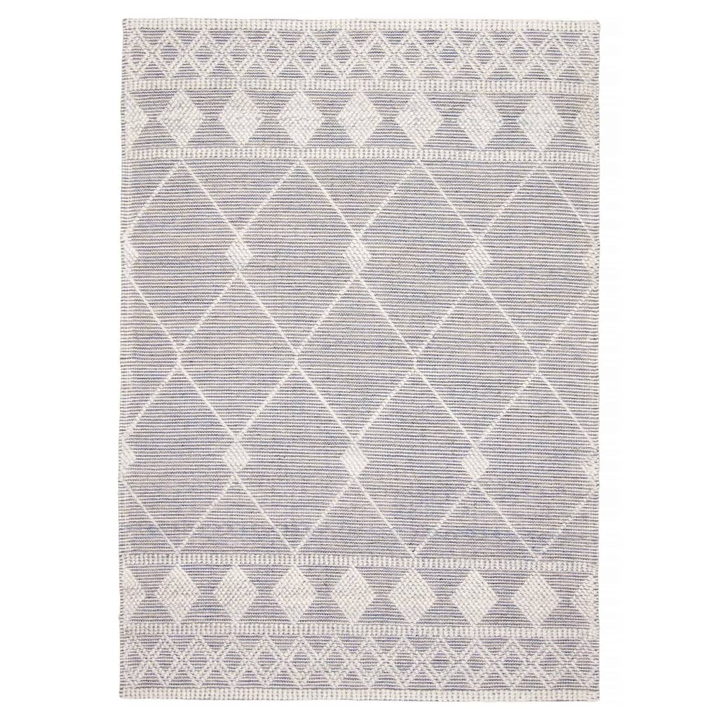 ECARPETGALLERY Braid weave Sienna Navy Wool Rug - 5'1 x 7'5