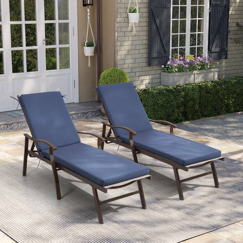 Pellebant Outdoor Patio Chaise Lounge Cushion