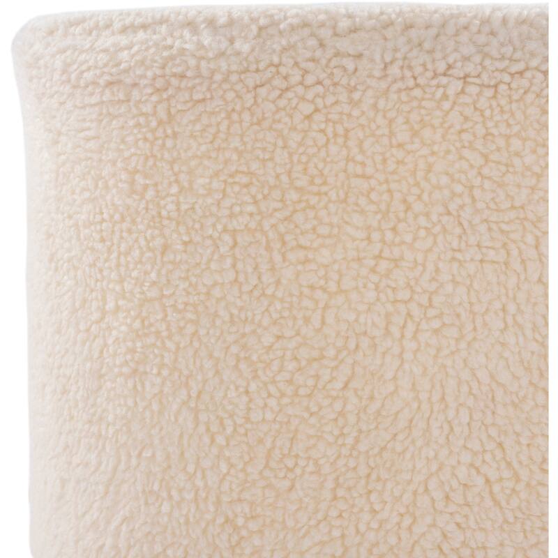 Artistic Weavers Eilee Faux Imitation Fur 16-inch Pouf with Handle