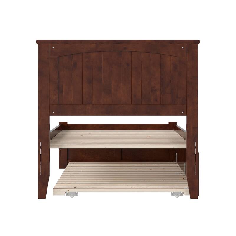Nantucket Bed with Footboard and Twin Extra Long Trundle