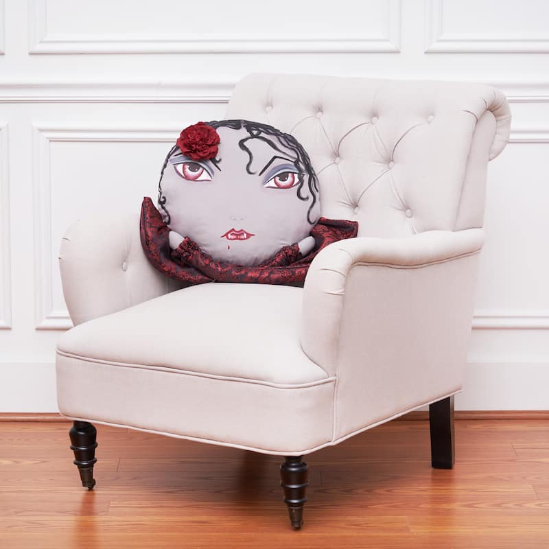 Vampira Zombinaland Halloween Decorative Soft Figurine Pillow