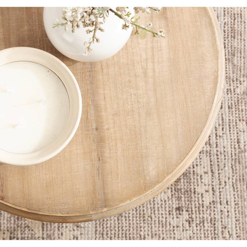 Kate and Laurel Wixley Wood and Metal Side Table