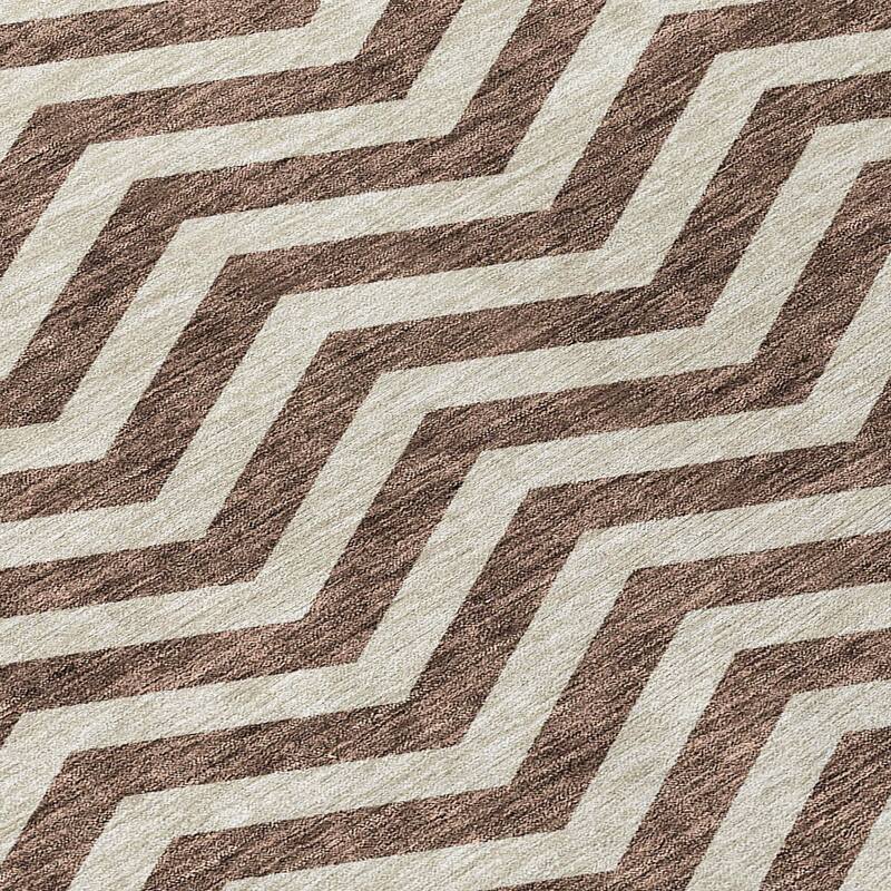 Machine Washable Indoor/ Outdoor Chantille Chevron Stripe Rug